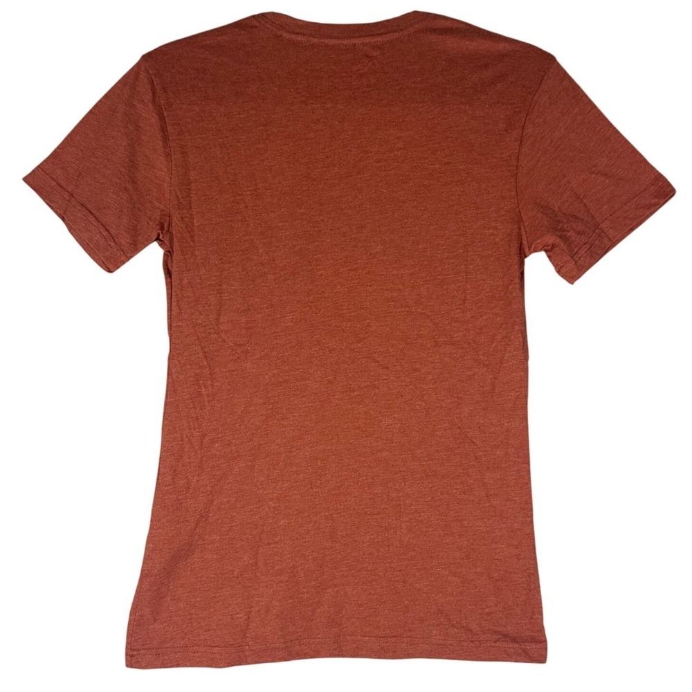 Cotopaxi Vibe Graphic Organic Cotton T-Shirt Sz XS Rust Brown Llama Logo Sunset - Picture 3 of 10
